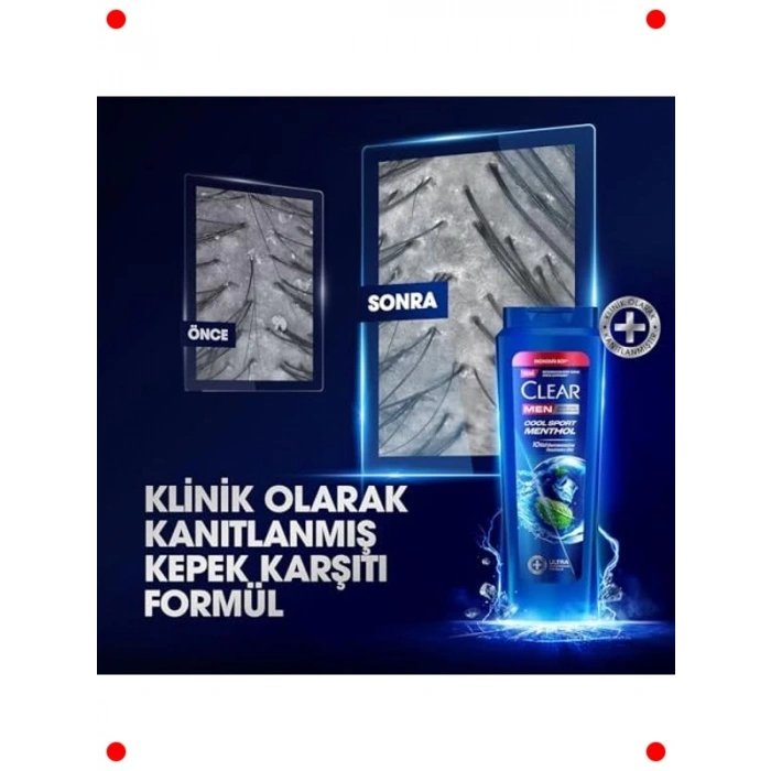 Erkek Mentollü Kepek Karşıtı Şampuan 600 ml