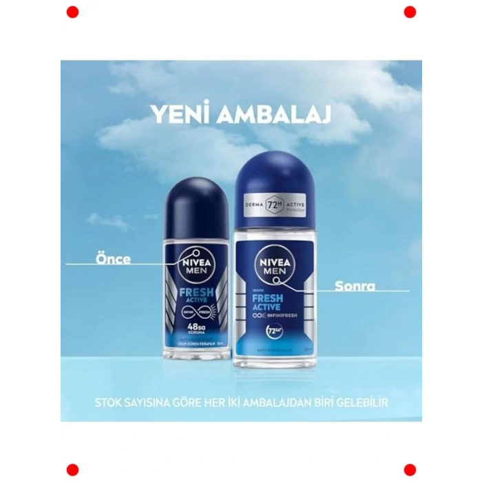 Erkek Roll-on Deodorant 50ml - 72 Saat Koruma