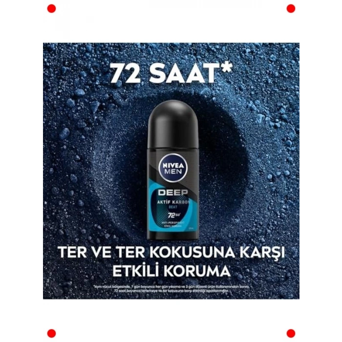 Erkek Roll-on Deodorant 72 Saat Ter Koruması 50 ml