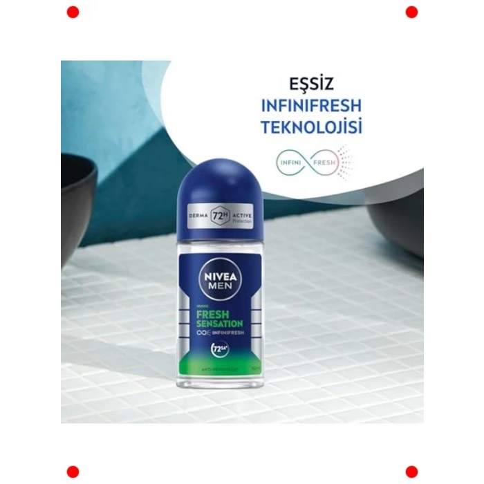 Erkek Roll-on Deodorant 72 Saat Ter Koruması 50 ml