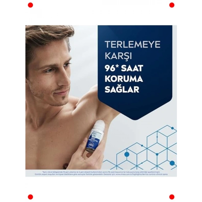 Erkek Roll-on Deodorant 96 Saat Klinik Koruma (50 ml)