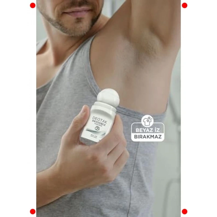 Erkekler İçin 7 Gün Etkili Görünmez Roll-On Deodorant