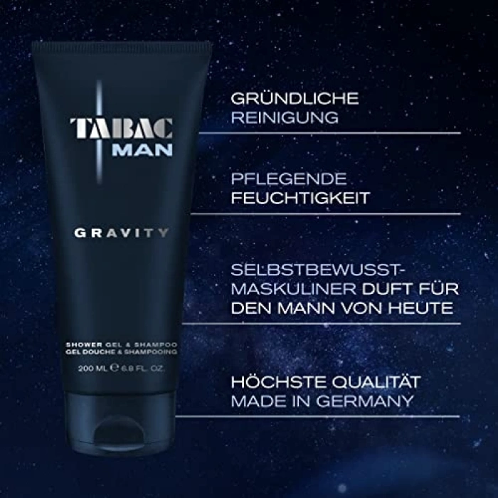 Erkekler İçin Duş Jeli ve Şampuan 200 ml