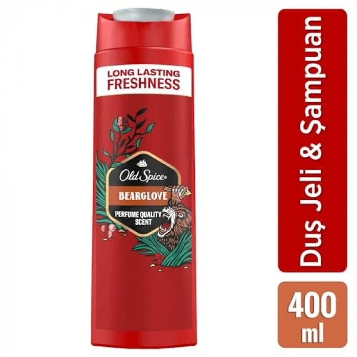 Erkekler İçin Duş Jeli ve Şampuan, 400 ml Ferahlatıcı