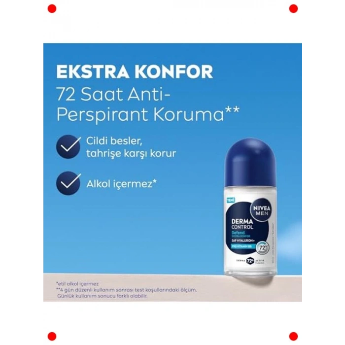 Erkeklere Özel 72 Saat Anti-Perspirant Roll-On