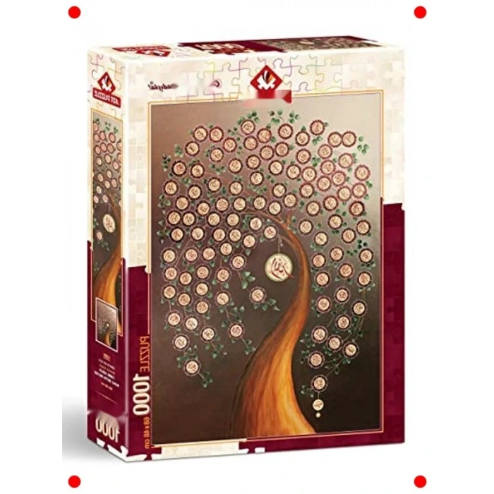 Esma-Ül Hüsna Allahın 99 İsmi 1000 Parça Yapboz