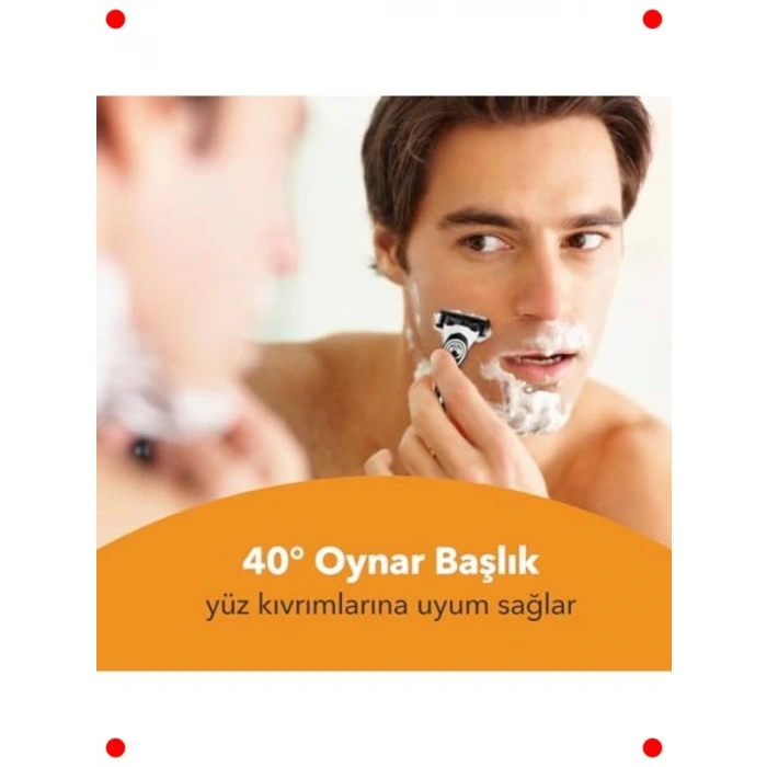 Esnek Başlıklı 5 Bıçaklı Titanyum Erkek Tıraş Bıçağı