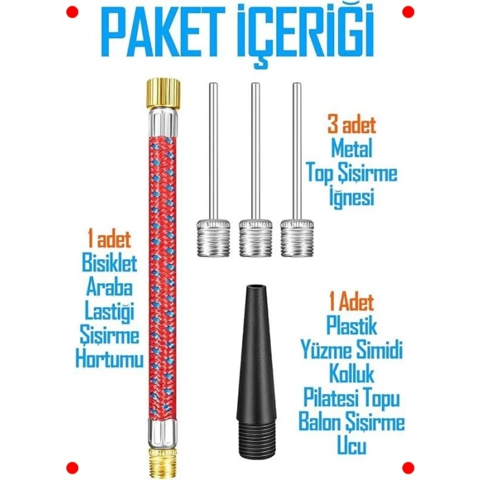 Esnek Hortumlu Pompa Ucu ve Adaptör Seti