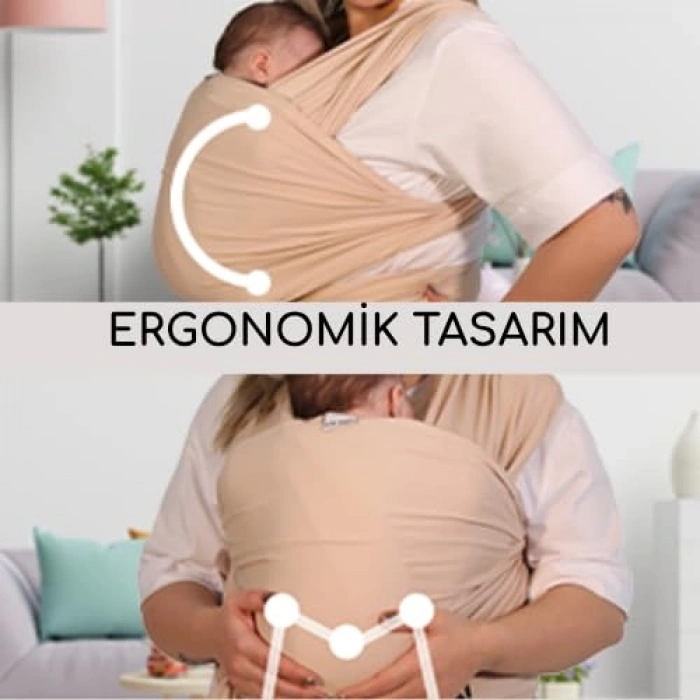 Esnek Pamuklu Bebek Sling Kanguru, Rahat Taşıma İçin İdeal