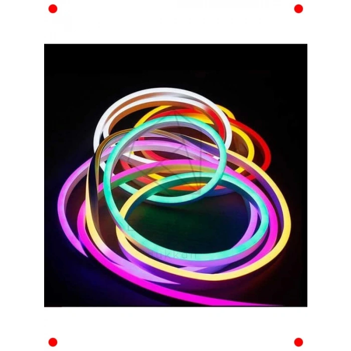 Esnek RGB Neon Şerit LED (5 Metre, Kumandalı)
