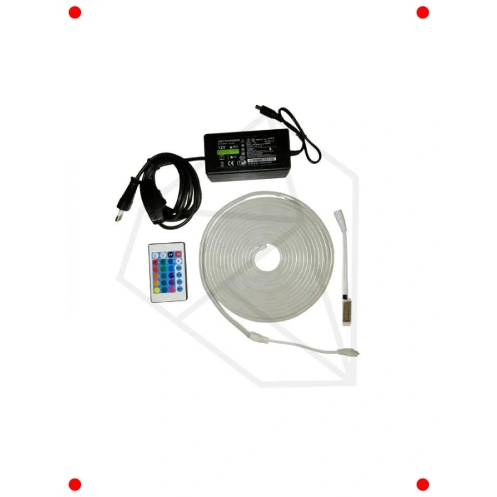 Esnek RGB Neon Şerit LED (5 Metre, Kumandalı)