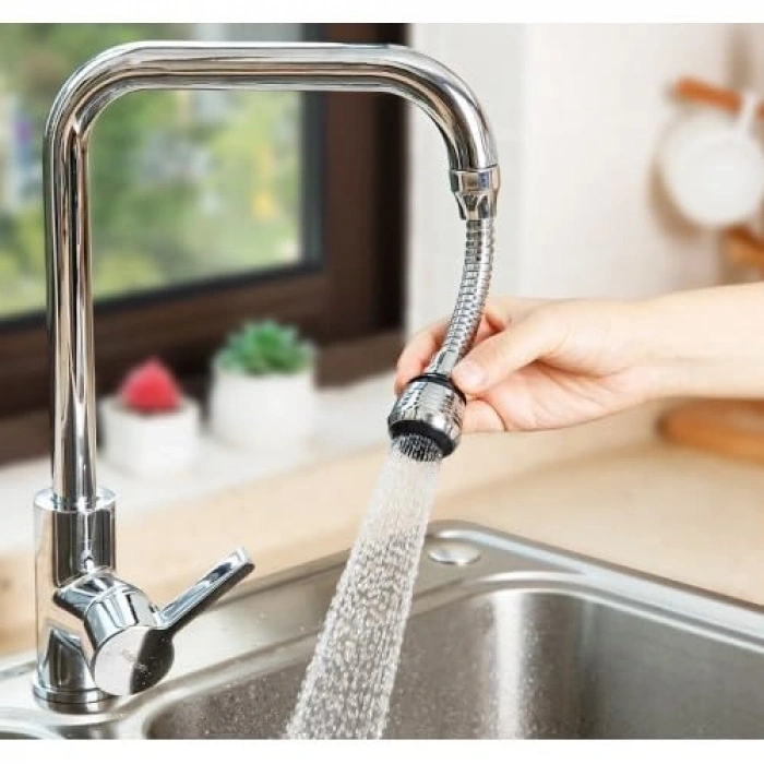 Esnek Su Tasarruflu 2 Modlu Musluk Başlığı, Hortumlu