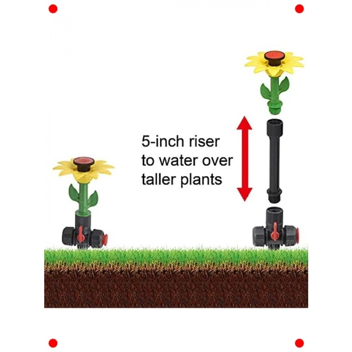 Esnek Tasarım Kendin Yap Yer Üstü Sulama Sistemi