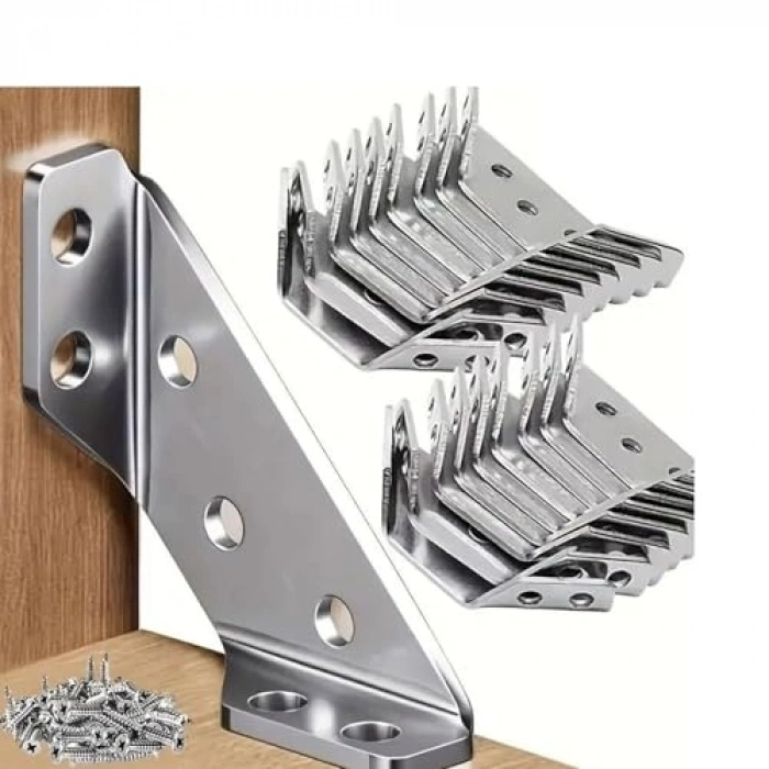 Eşya Dolap Köşe Bağlantı Aparatı, 8 Adet