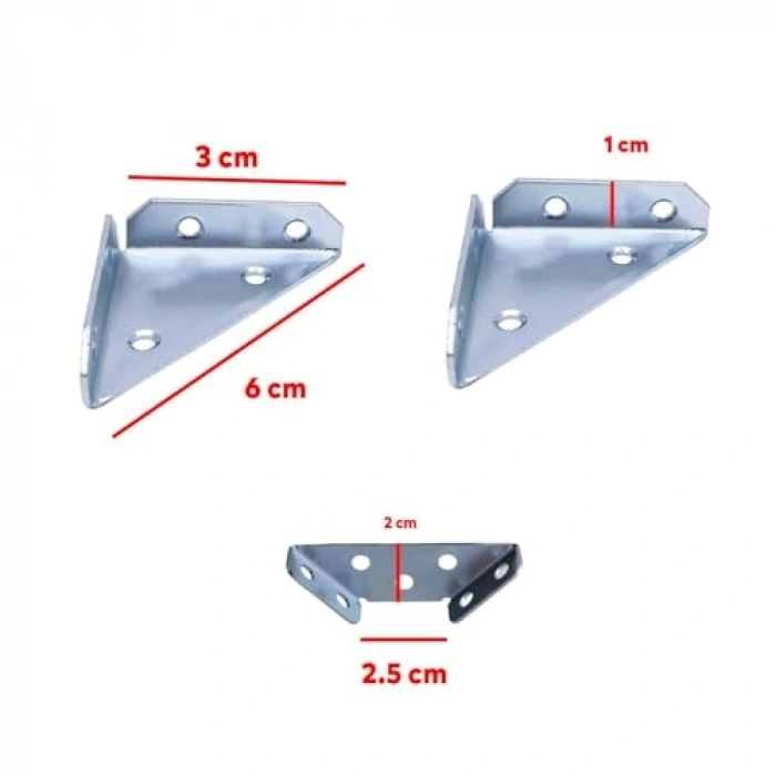 Eşya Dolap Köşe Bağlantı Aparatı, 8 Adet