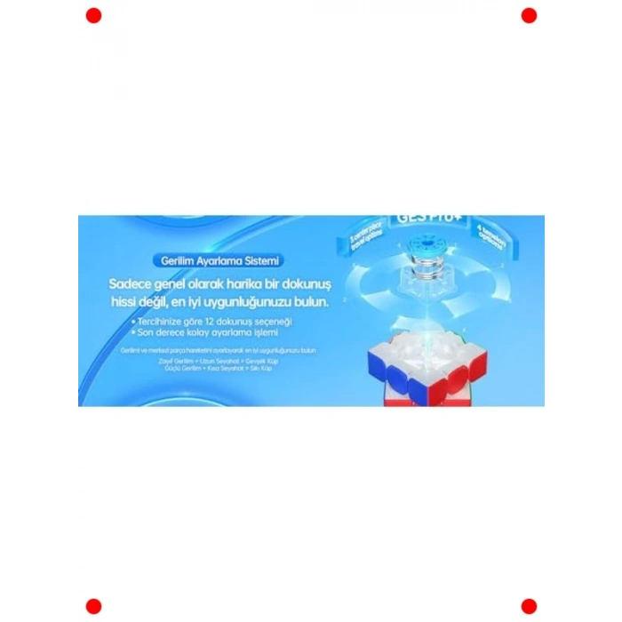 Etiketsiz Yüksek Performanslı Zeka Küpü 3x3