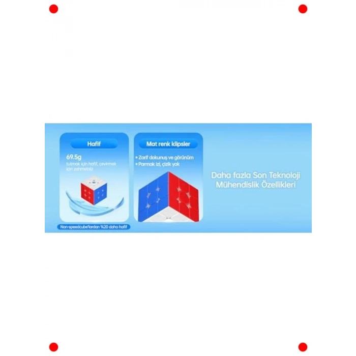 Etiketsiz Yüksek Performanslı Zeka Küpü 3x3