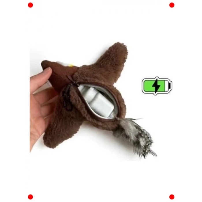 Etkileşimli Peluş Kuş Oyuncak - Hareketli ve Sesli