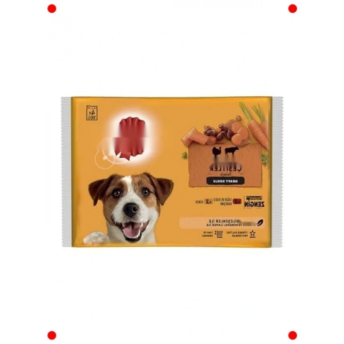 Etli Seçenekler Yaş Köpek Maması 4x100 gr Paket