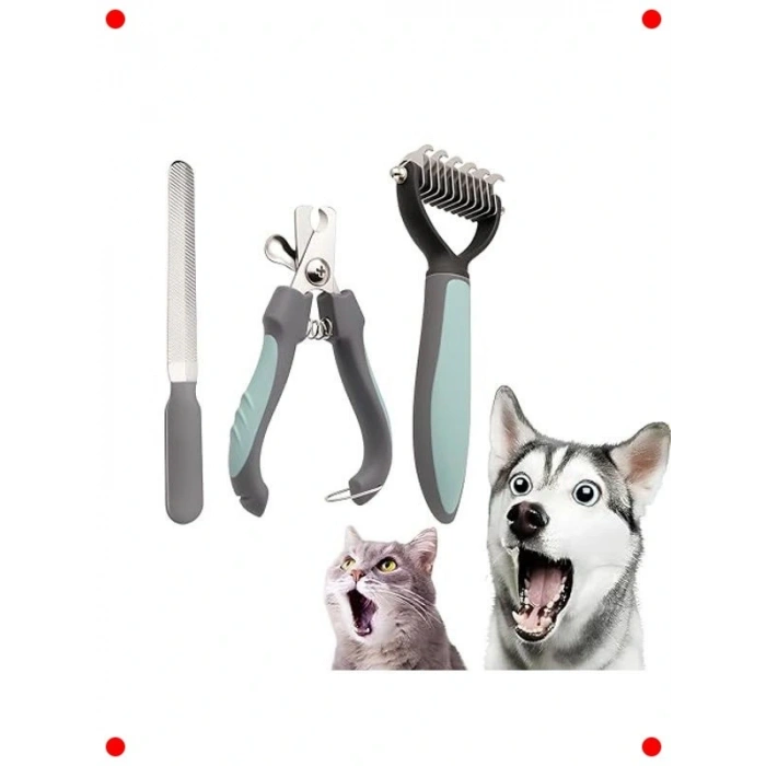 Evcil Hayvan Bakım Seti - Tırnak, Tüy Tımar Kiti