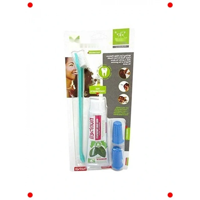 Evcil Hayvan Diş Bakım Seti - Fırça ve Macun