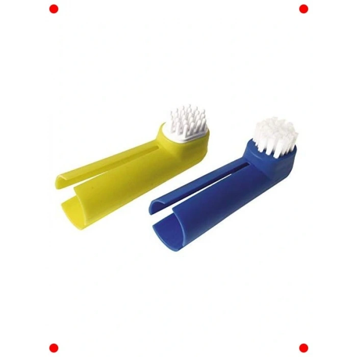 Evcil Hayvan Diş Fırçası ve Diş Eti Masaj Seti 2li