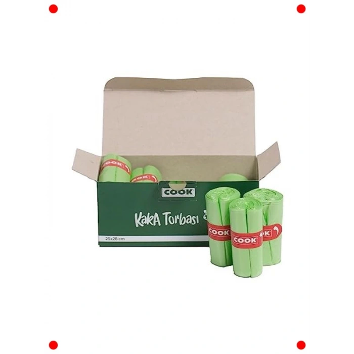 Evcil Hayvan Dışkı Torbası Yedeği, 12 Rulo (360 Adet)