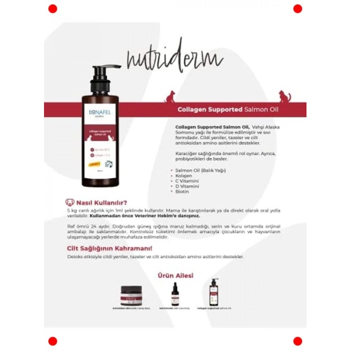 Evcil Hayvan Kolajenli Somon Yağı 150ml