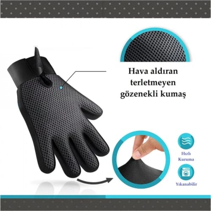 Evcil Hayvanlar İçin Tüy Toplama Eldiveni, Pratik Kullanım
