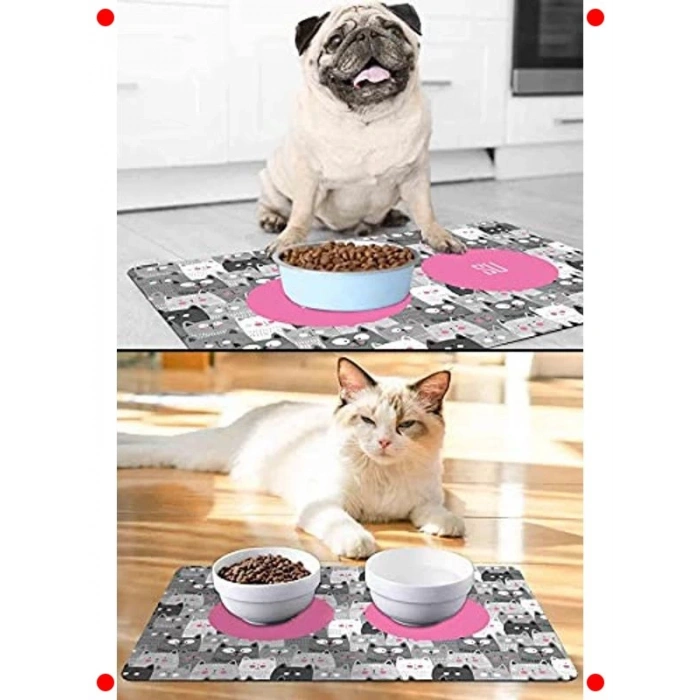 Evcil Mama & Su Altlığı - Gri Paspas 50x35 cm