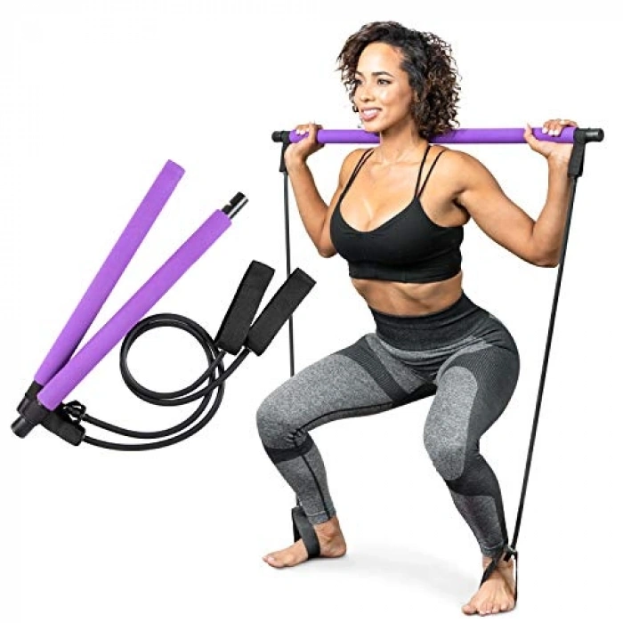 Evde Kullanım İçin Pilates Direnç Bantları ile Egzersiz Seti