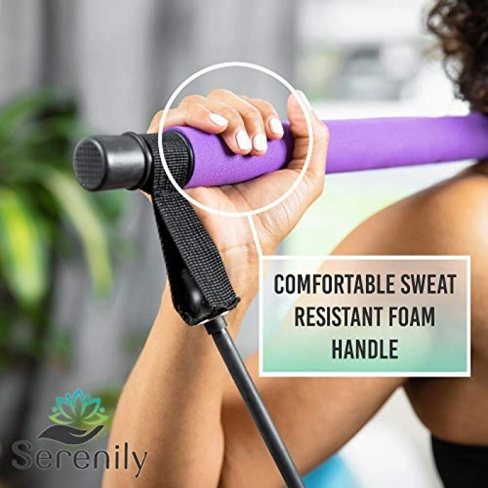 Evde Kullanım İçin Pilates Direnç Bantları ile Egzersiz Seti