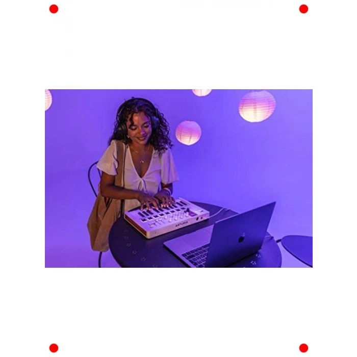 Evrensel MIDI Kontrol Cihazı (25 Tuş, Beyaz)