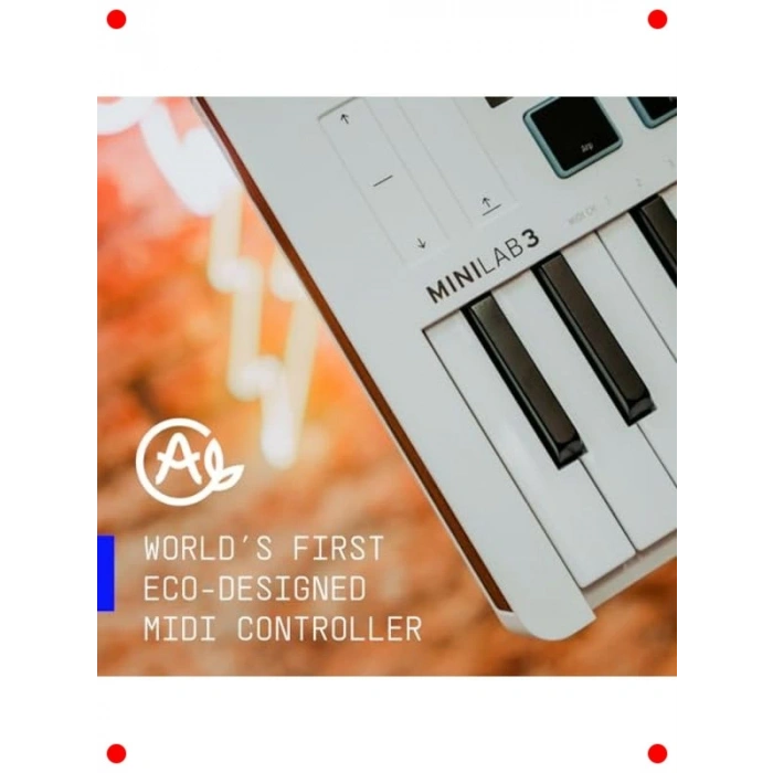 Evrensel MIDI Kontrol Cihazı (25 Tuş, Beyaz)