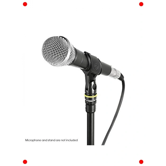 Evrensel Mikrofon Kelepçesi - 25mm Siyah