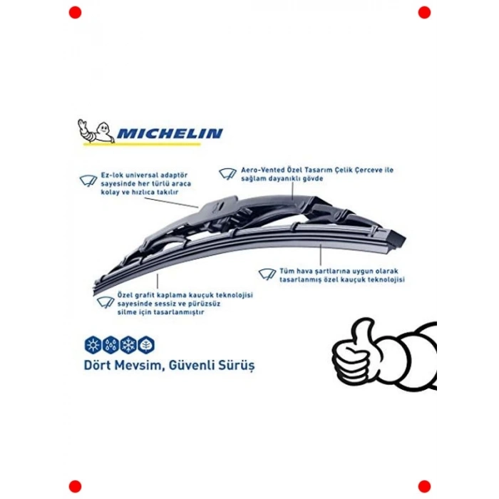 Evrensel Telli Silecek 36cm (Tekli Süpürge)