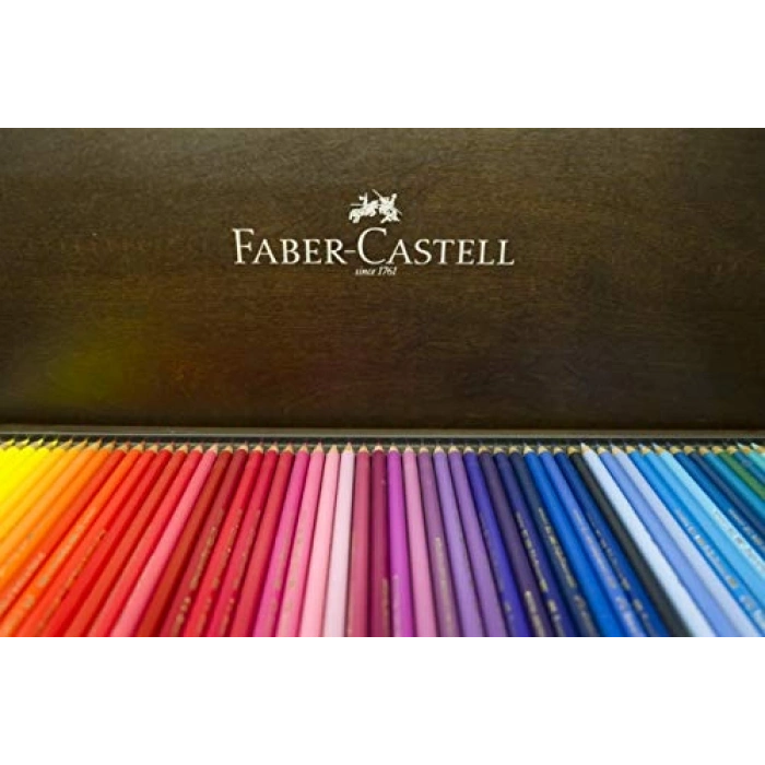 Faber-Castell Polychromos Kuru   Ahşap Kutu, 120 Renk
