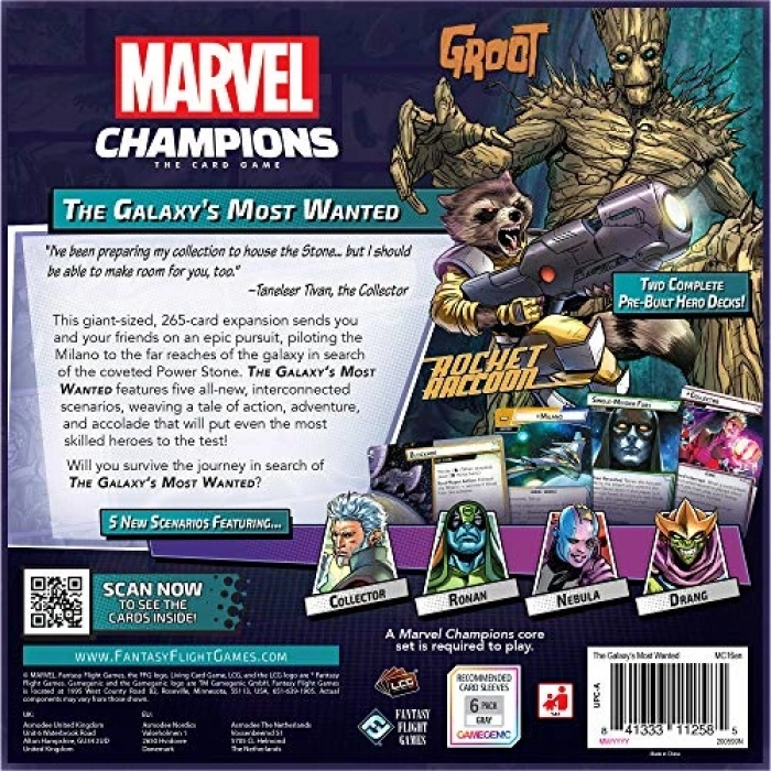 Fantasy Flight mes - Marvel Champions: Expion: The laxys Most Wanted Expion - Card me