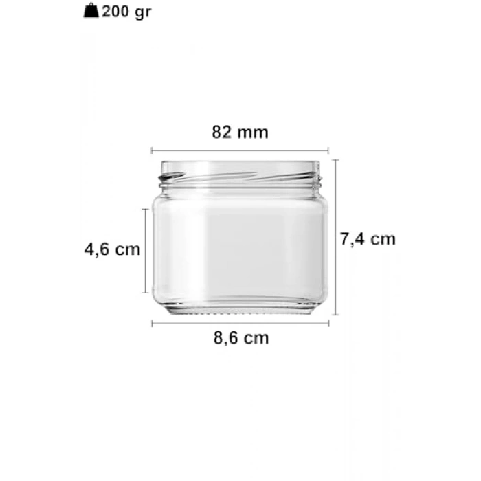 Farklı Boyutlarda Kavanoz Seti, 10-1000 ml Arası Kapasite ile