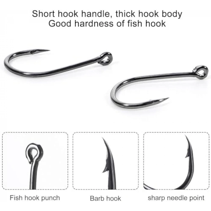 Farklı Numara ile 1000 Adet 1. Kalite Paslanmaz Olta Seti