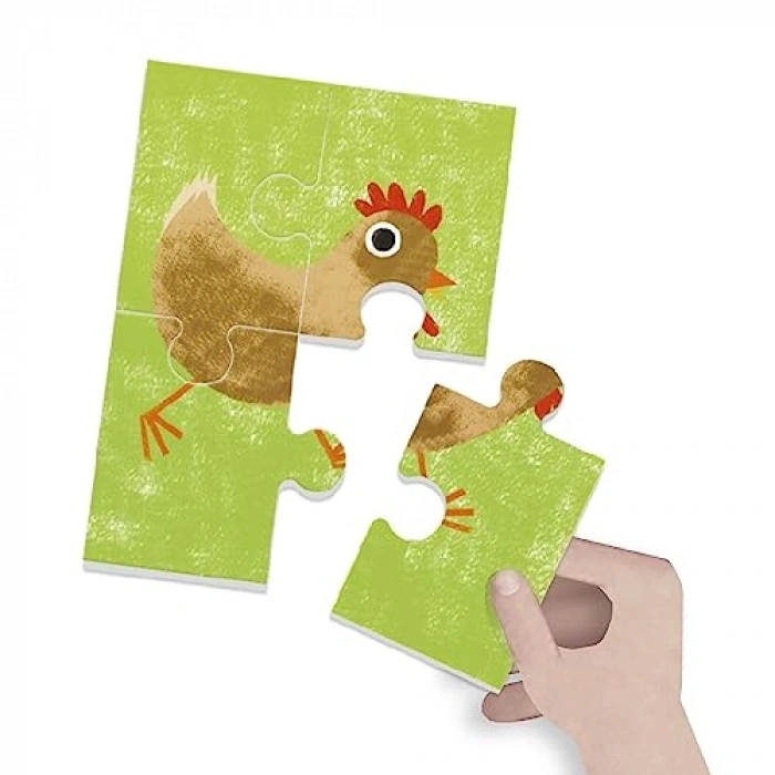 Farm Temalı 8+1 Parça Puzzle ile Eğlenceli Öğrenme