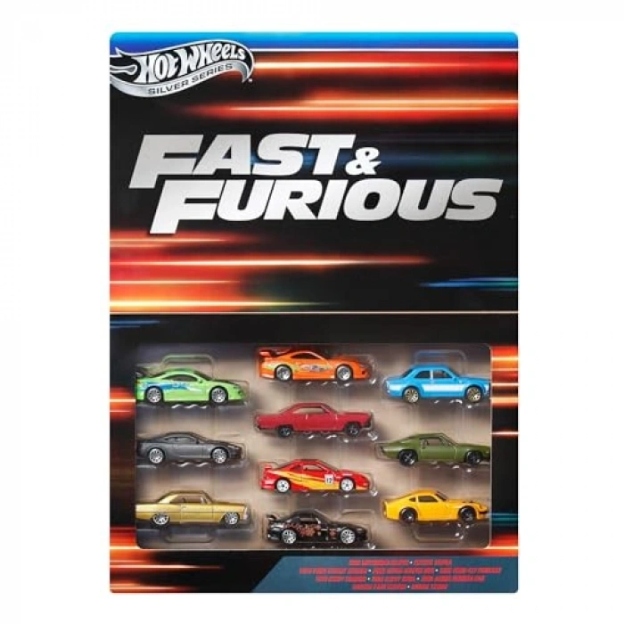 Fast & Furious Temalı 10lu Metal Araç Seti, 1:64 Ölçekli