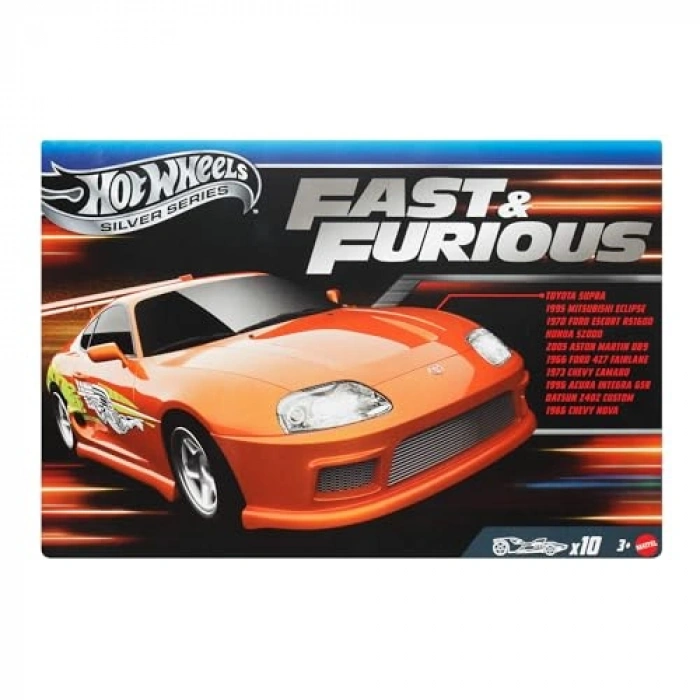 Fast & Furious Temalı 10lu Metal Araç Seti, 1:64 Ölçekli