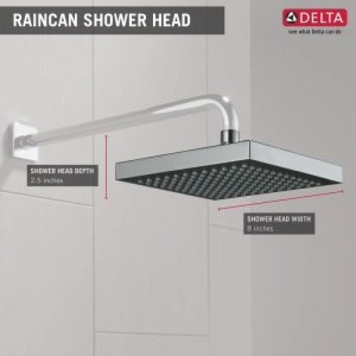 Faucet Tek Sprey Yağmur Duş Başlığı Fırçalanmış Nikel, Yağış Duş Başlığı, Kare Duş Başlığı, Fırçalanmış Nikel Yağmur Duş Başlığı,  Yağmur Duş Metal Duş Başlığı, Paslanmaz 52841-SS