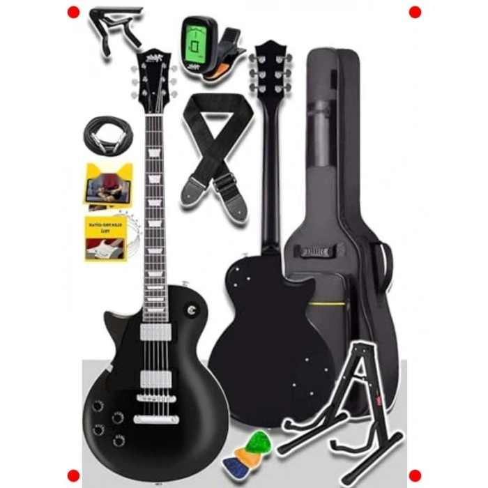 fesyonel Masif Ağaç Elektro Gitar Seti | Les Paul Kasa