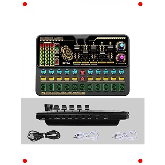 fesyonel Stüdyo Ses Kartı Mikseri, Bluetooth & Efekt