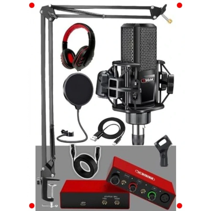 fesyonel Stüdyo Seti: Ses Kartı, Mikrofon, Kulaklık