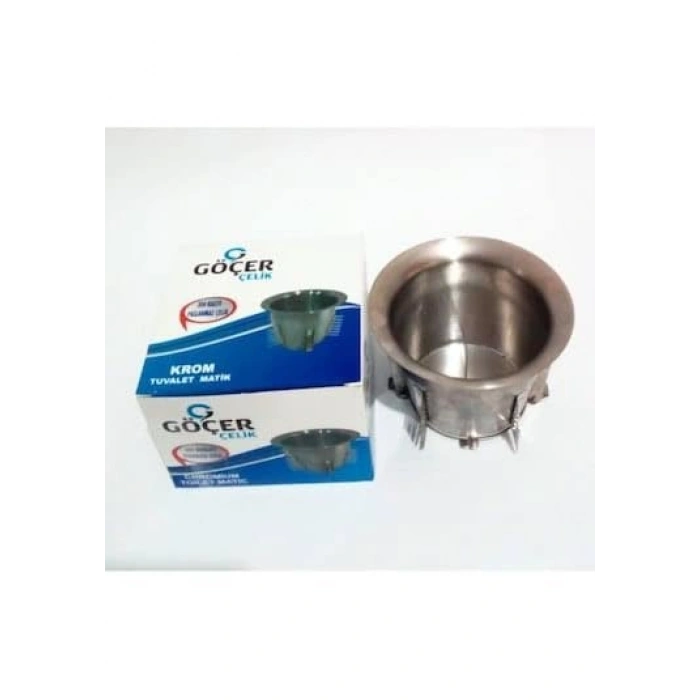 FEYZAYAPİ Göçer Çelik Wc Matik Tuvalet Taşı Kapağı Krom Paslanmaz Çelik 1. Kalite