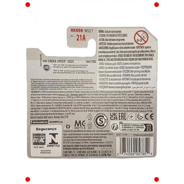 FIAT 500e Model Oyuncak Araba - Turkuaz Metalik