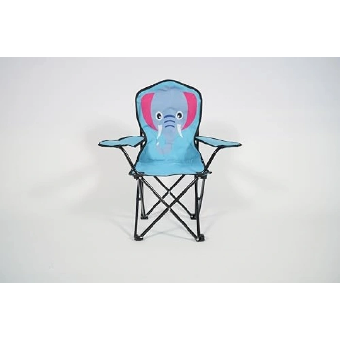 Fil Desenli Kamp Sandalyesi, Katlanabilir ve Pratik